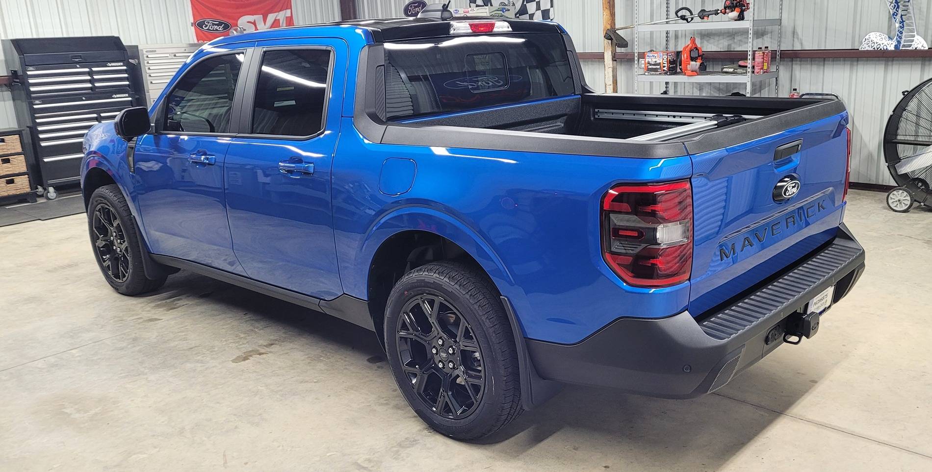 Ford Maverick 2025 Velocity Blue Hybrid Lariat 4k BAP 20250221_175446