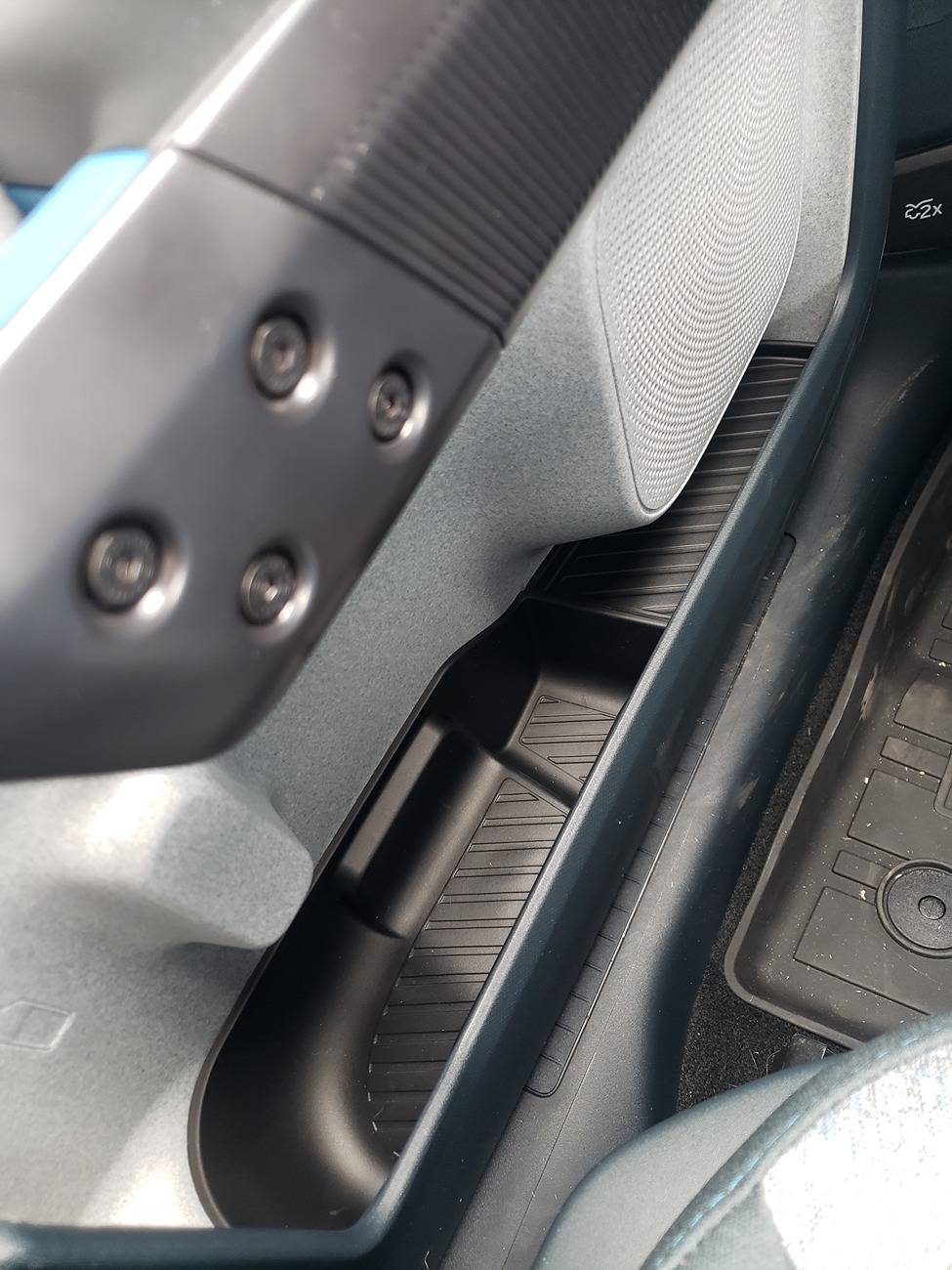 Ford Maverick Mabett front & rear  door cubby silicone trays installed 20250126_141316