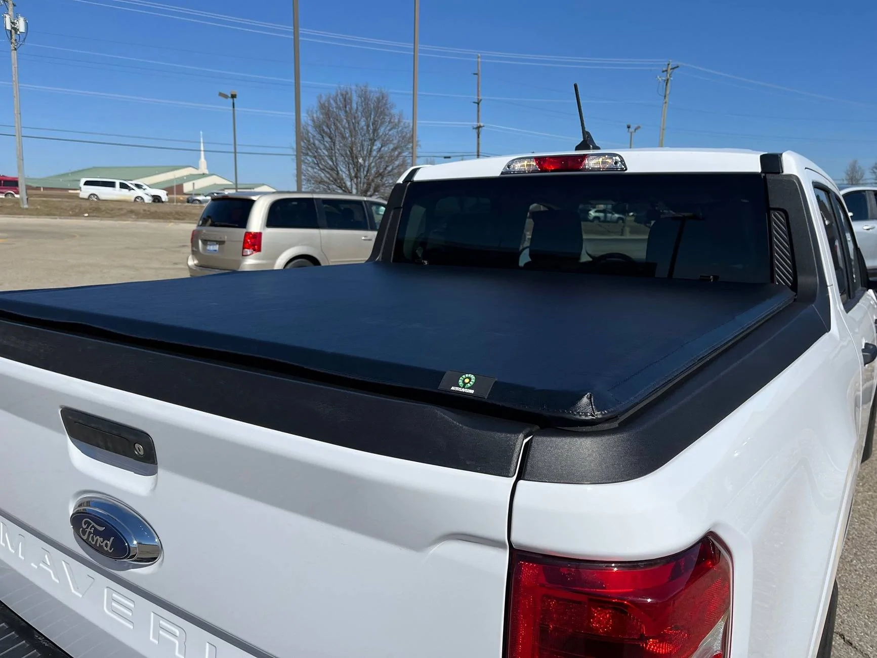 Ford Maverick New Amazon Bed Cover installed IMG_8187