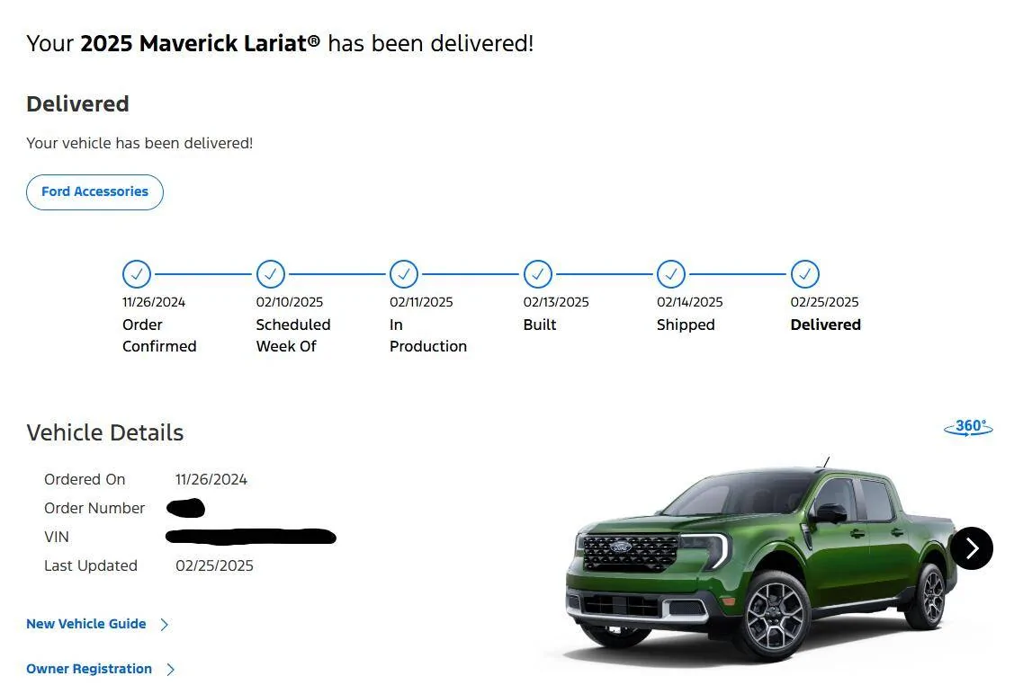 Ford Maverick More Delays... Screenshot 2025-02-25 180630