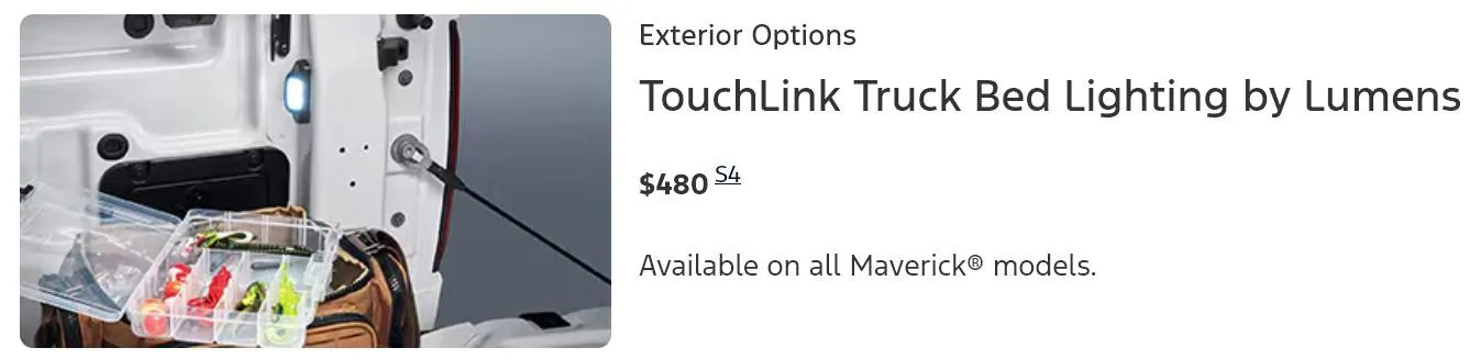Ford Maverick Dealer installed Options Question Screenshot 2025-02-27 025046