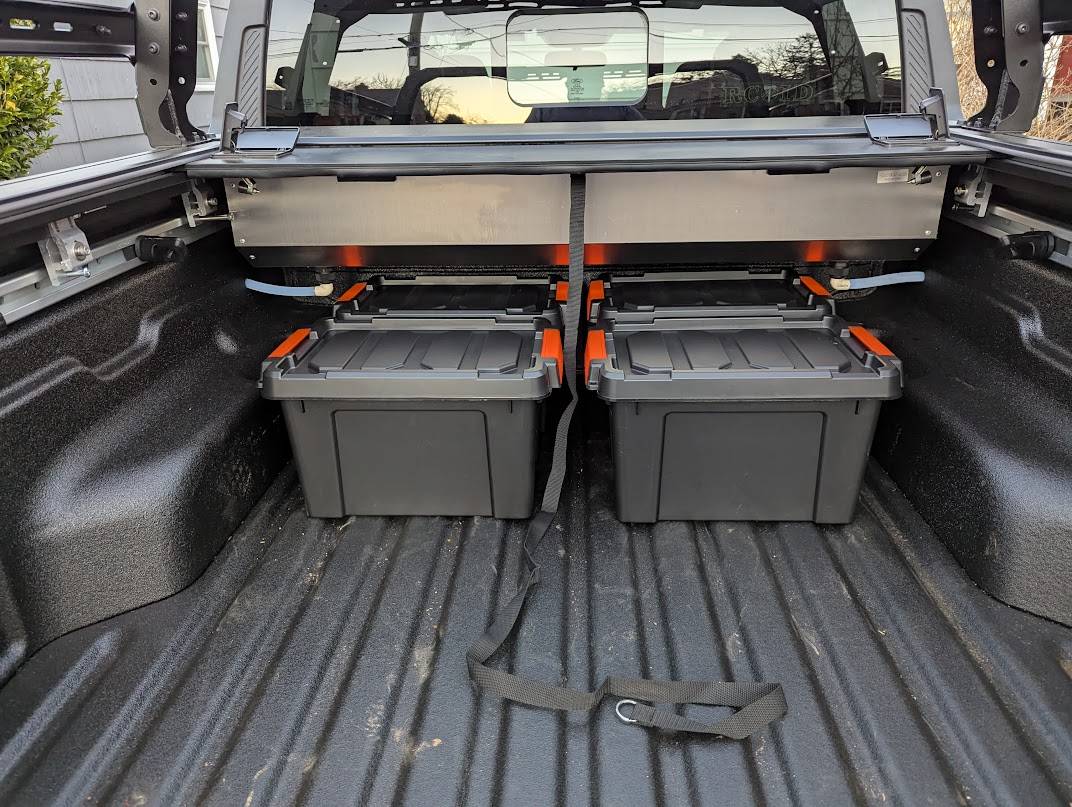 Ford Maverick Magnetic Storage Bins to fit under Synetic USA Tonneau PXL_20250228_015737335