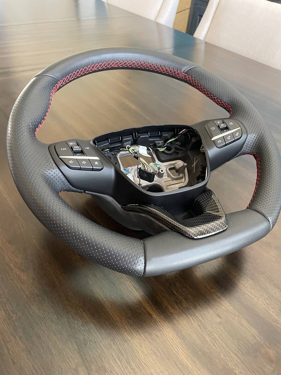 Ford Maverick Flat bottom leather steering wheel 225.00 IMG_4547