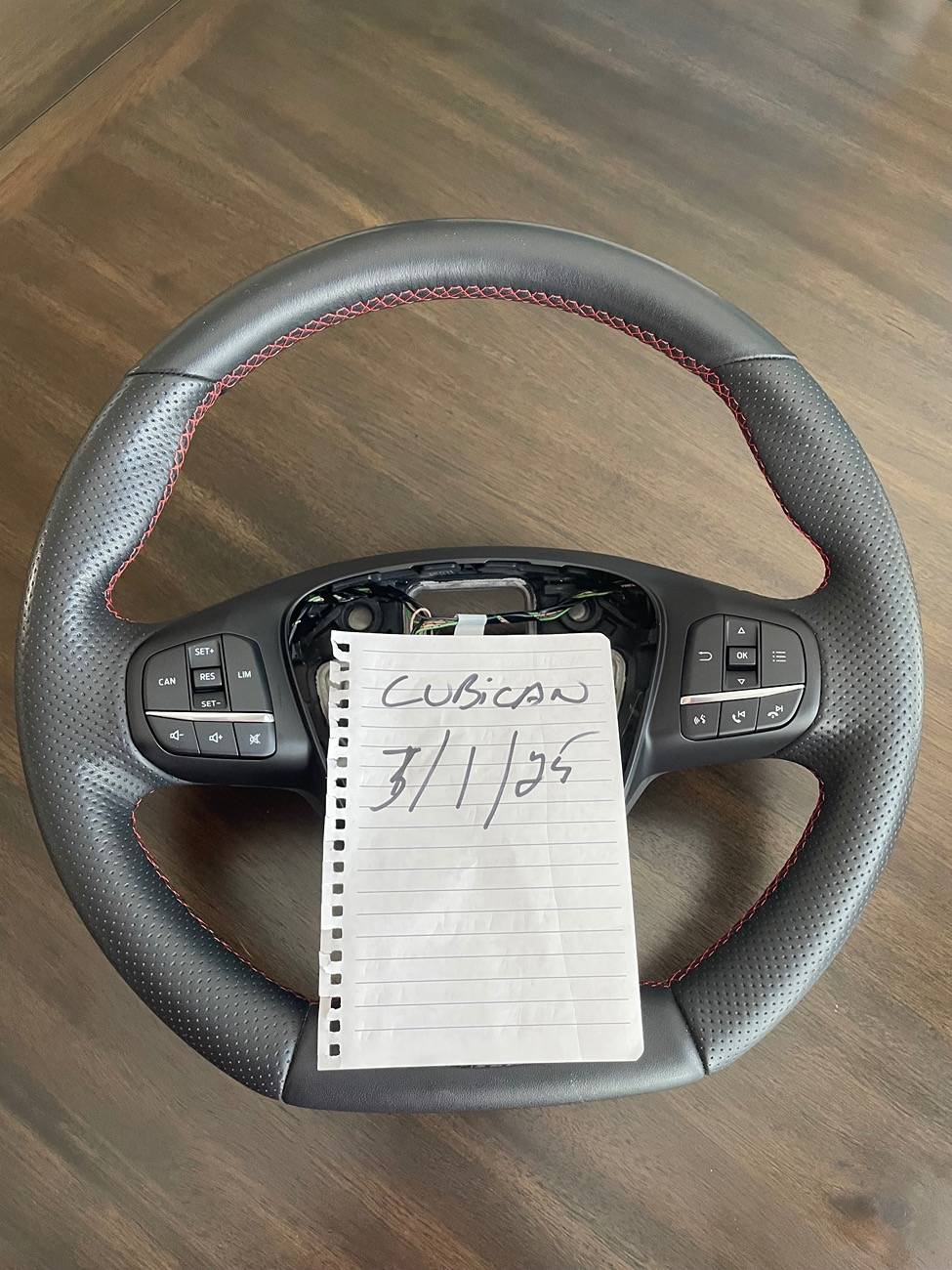 Ford Maverick Flat bottom leather steering wheel 225.00 IMG_4551