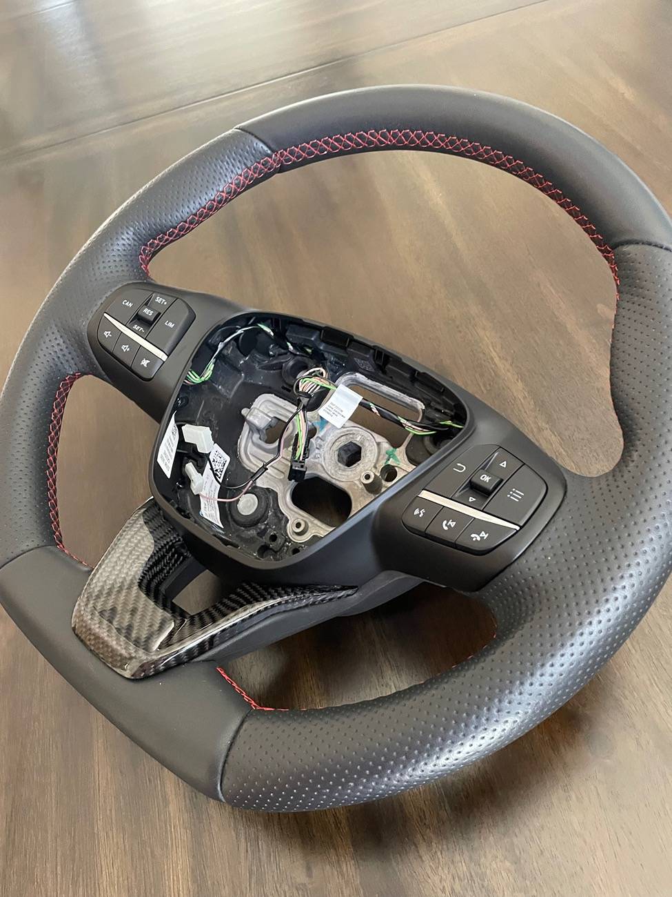 Ford Maverick Flat bottom leather steering wheel 225.00 IMG_4541