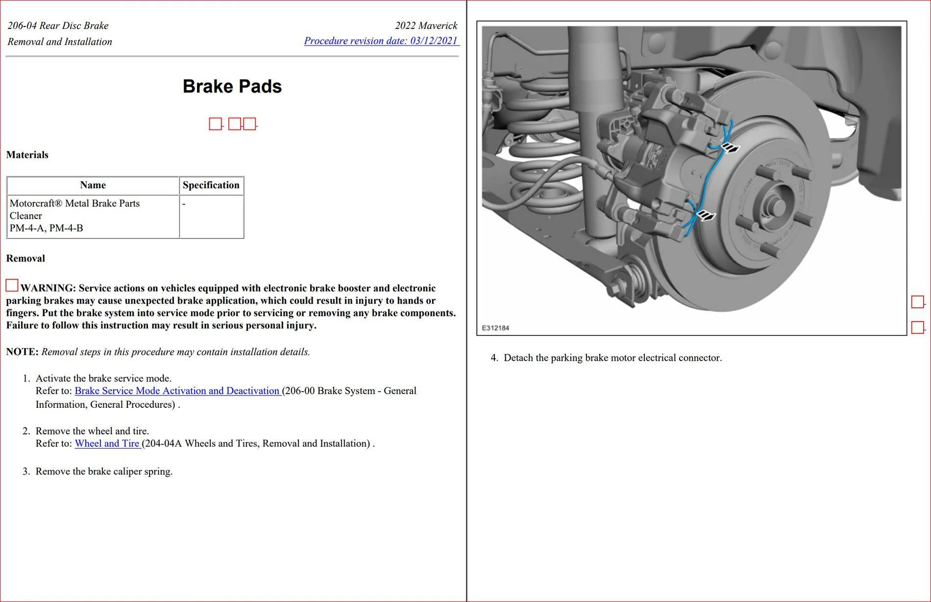 Ford Maverick Doing brakes yourself Rear 001