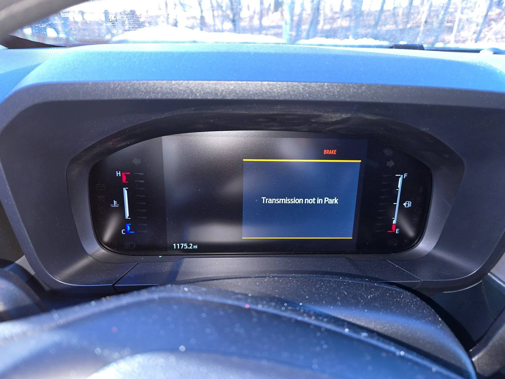 Ford Maverick 2025 Shift System fault 20250302_160233
