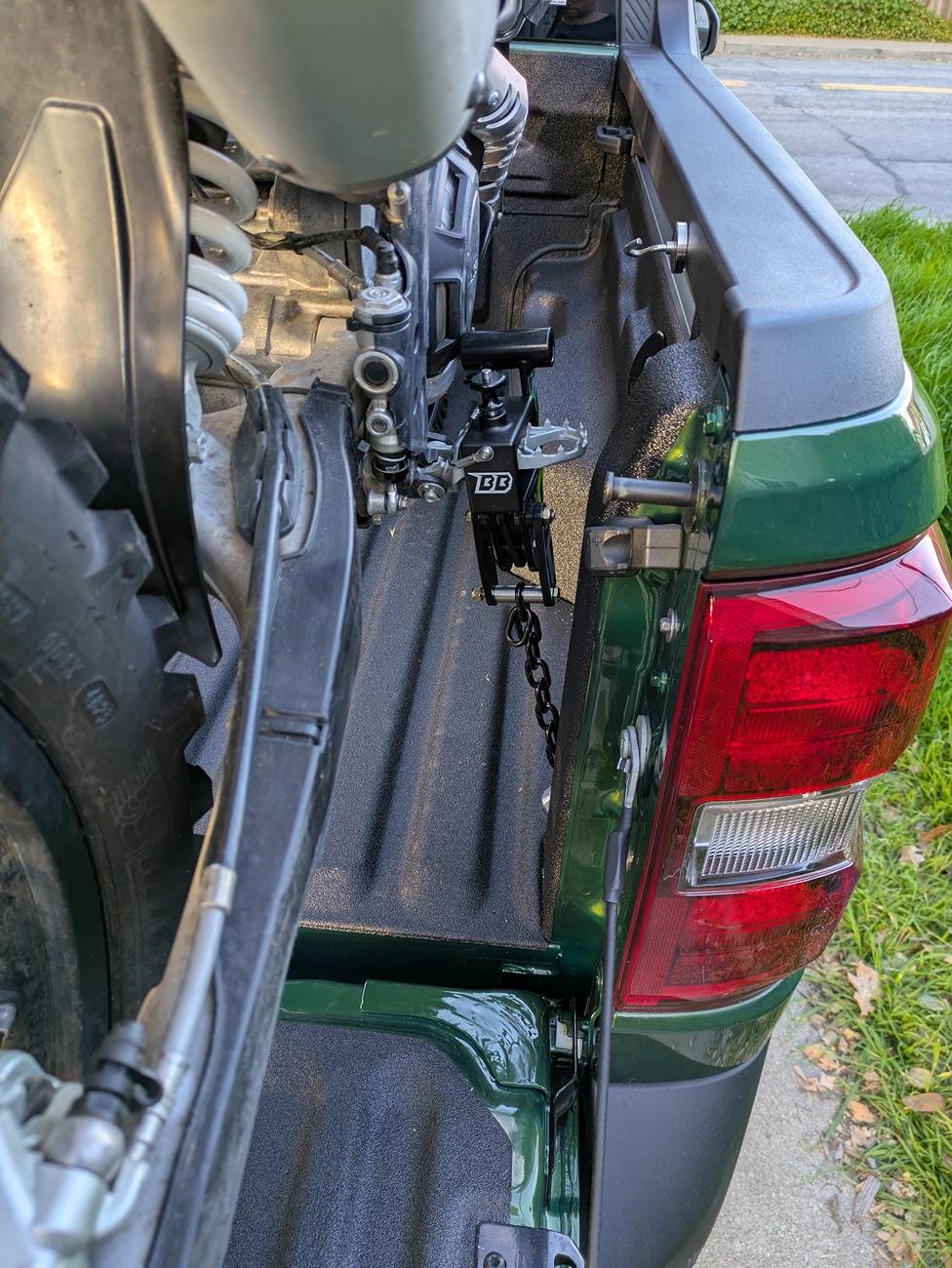 Ford Maverick Bike Binderz Install - Dirt Bike Tie Down in Bed PXL_20250223_005904778.MP