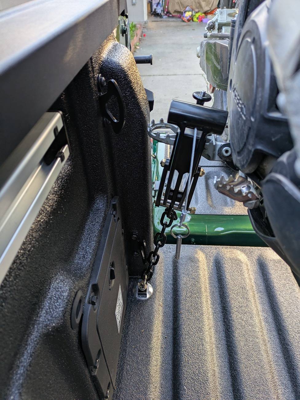 Ford Maverick Bike Binderz Install - Dirt Bike Tie Down in Bed PXL_20250223_005909367.MP