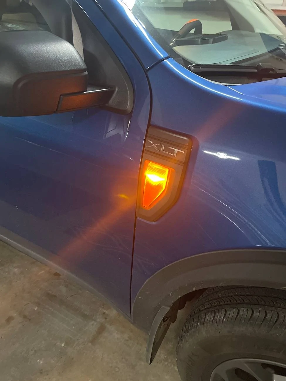 Ford Maverick My fender indent blinker light / turn signal custom DIY mod. imag