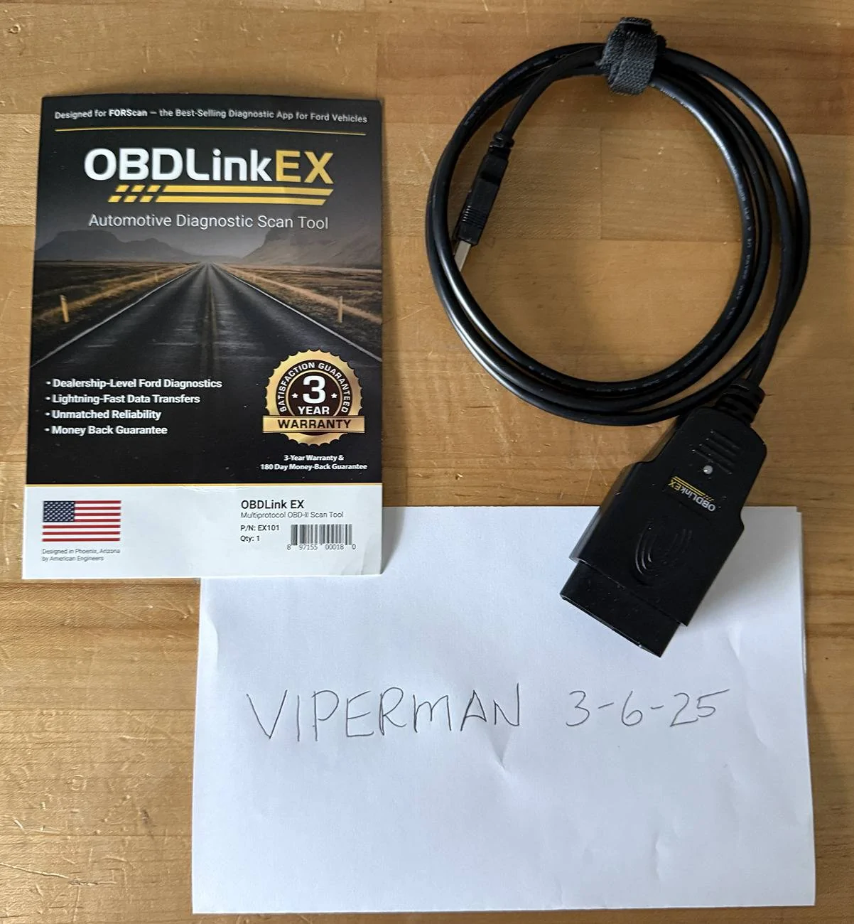 Ford Maverick OBDLink EX FORScan OBD Adapter - For Sale IMG_0384