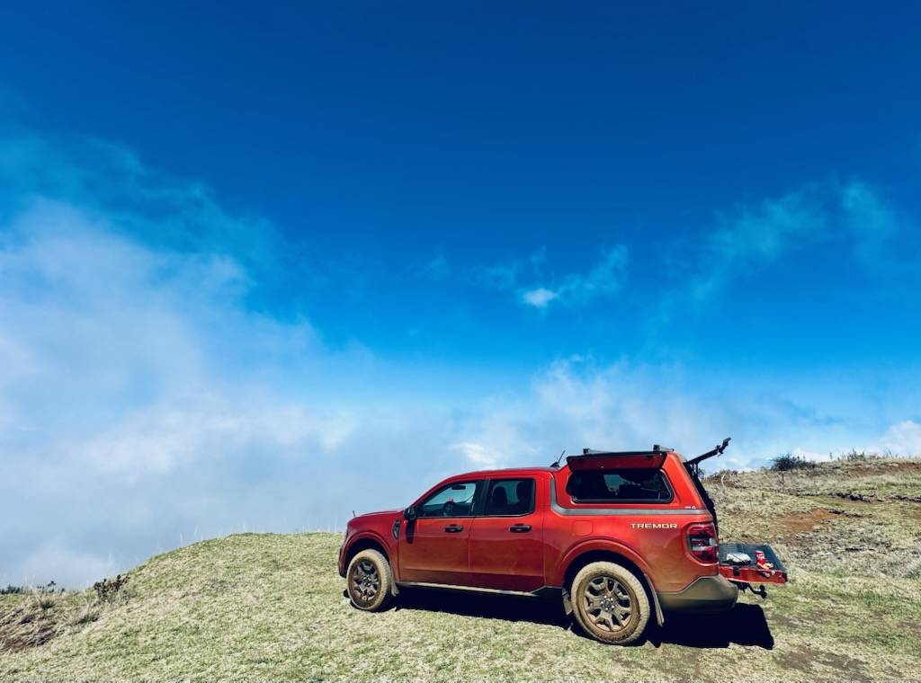 Ford Maverick 3 rigs in a row, one has been to Moab. IMG_20250305_132727