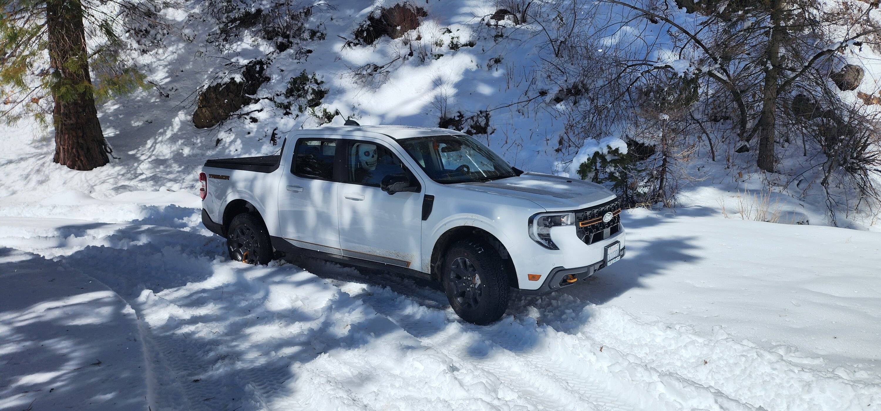 Ford Maverick First time off-roading in Sierra National Forest OHV Snow w/ Maverick Tremor 20250308_114142