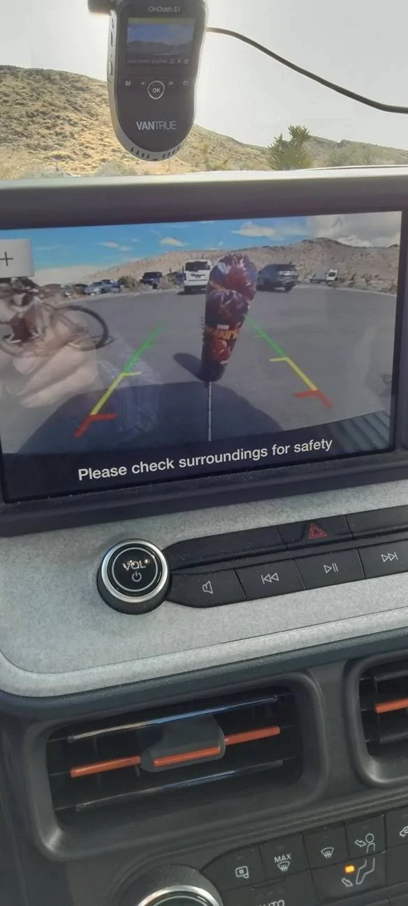 Ford Maverick Backup Camera VS 28'-30' needed to see a 42" child using mirrors alone IMG20250307123410