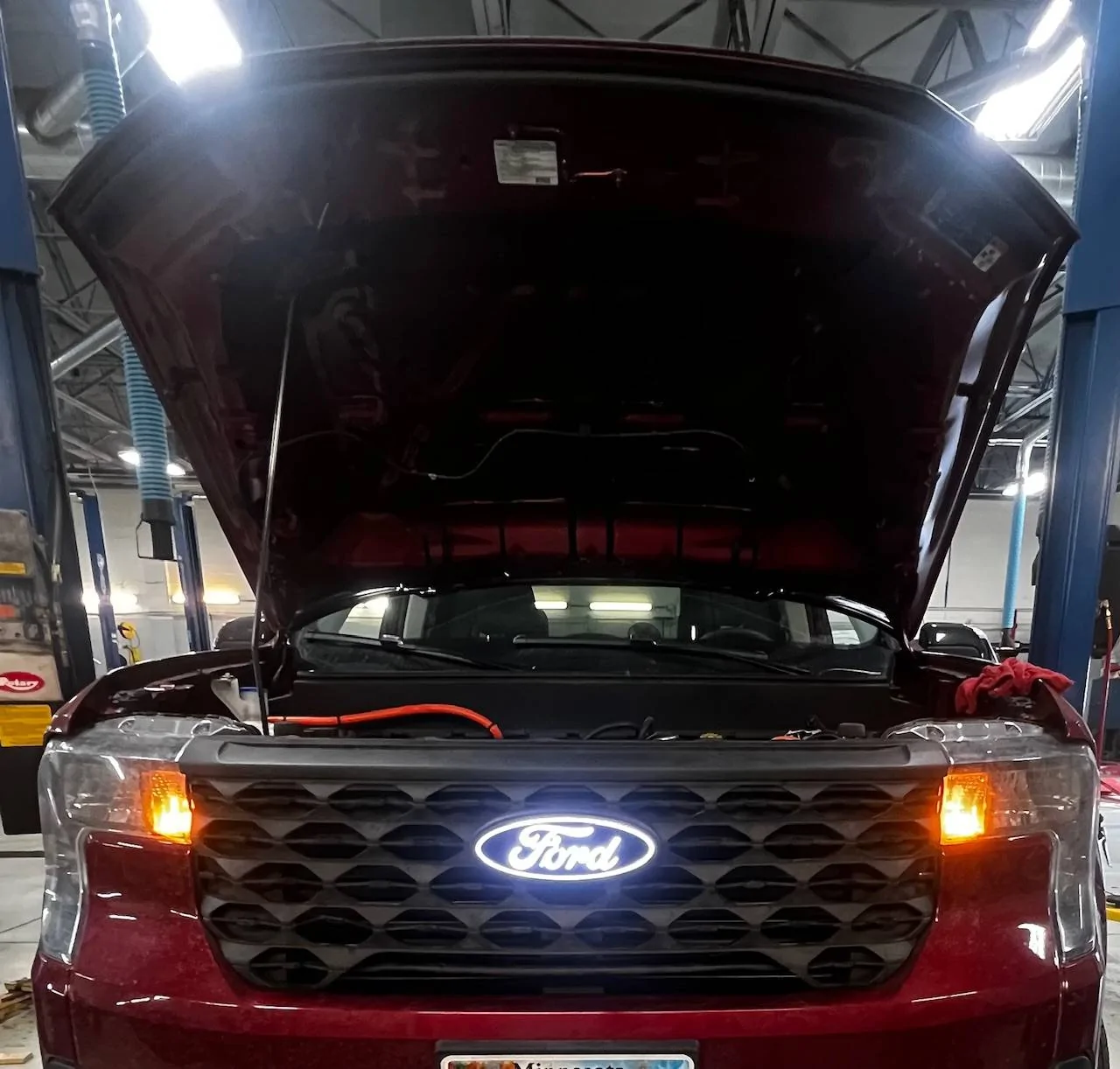 Ford Maverick Lighted Front Grille Ford Oval for 2025 Mavericks IMG_1934