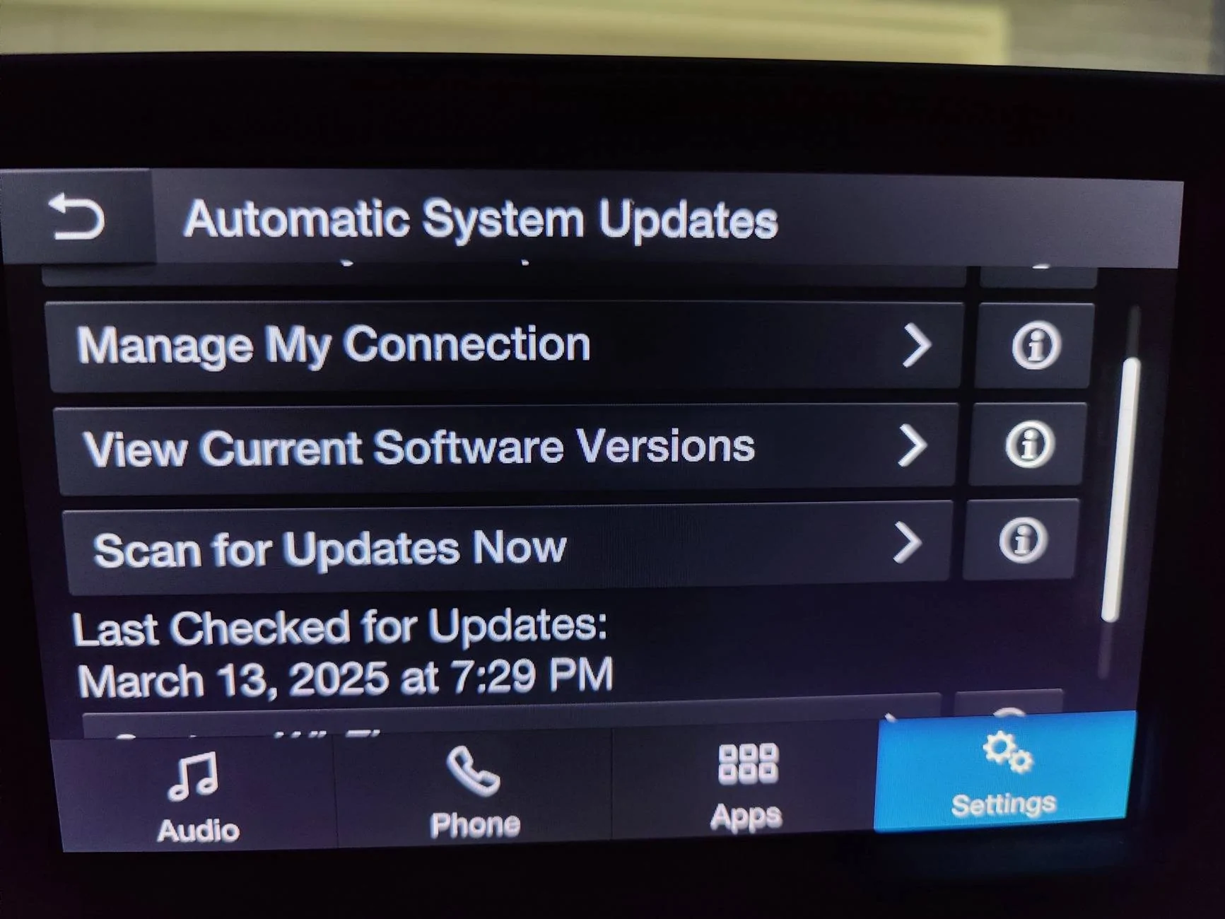 Ford Maverick Software Updates IMG20250310193105