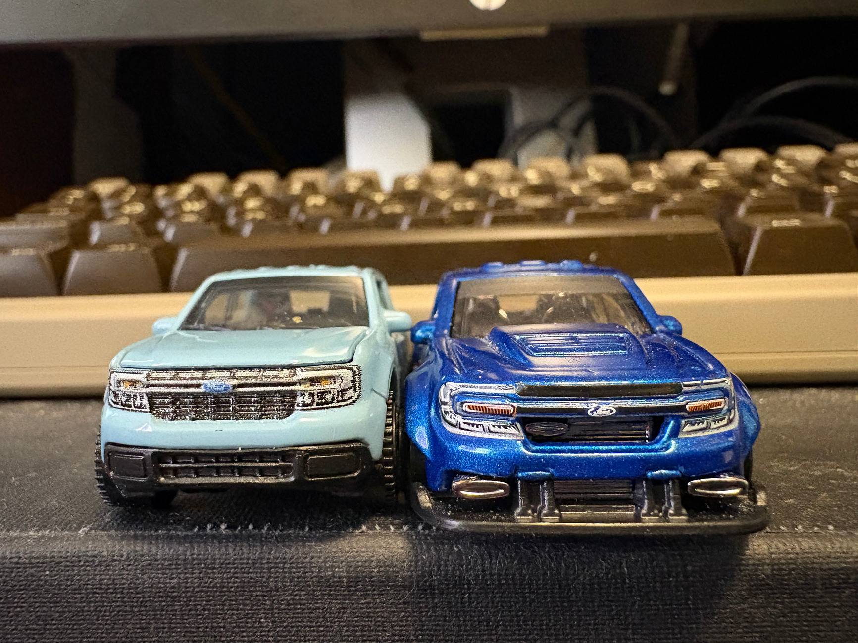Ford Maverick Matchbox vs Hot Wheels Mavericks IMG_6887