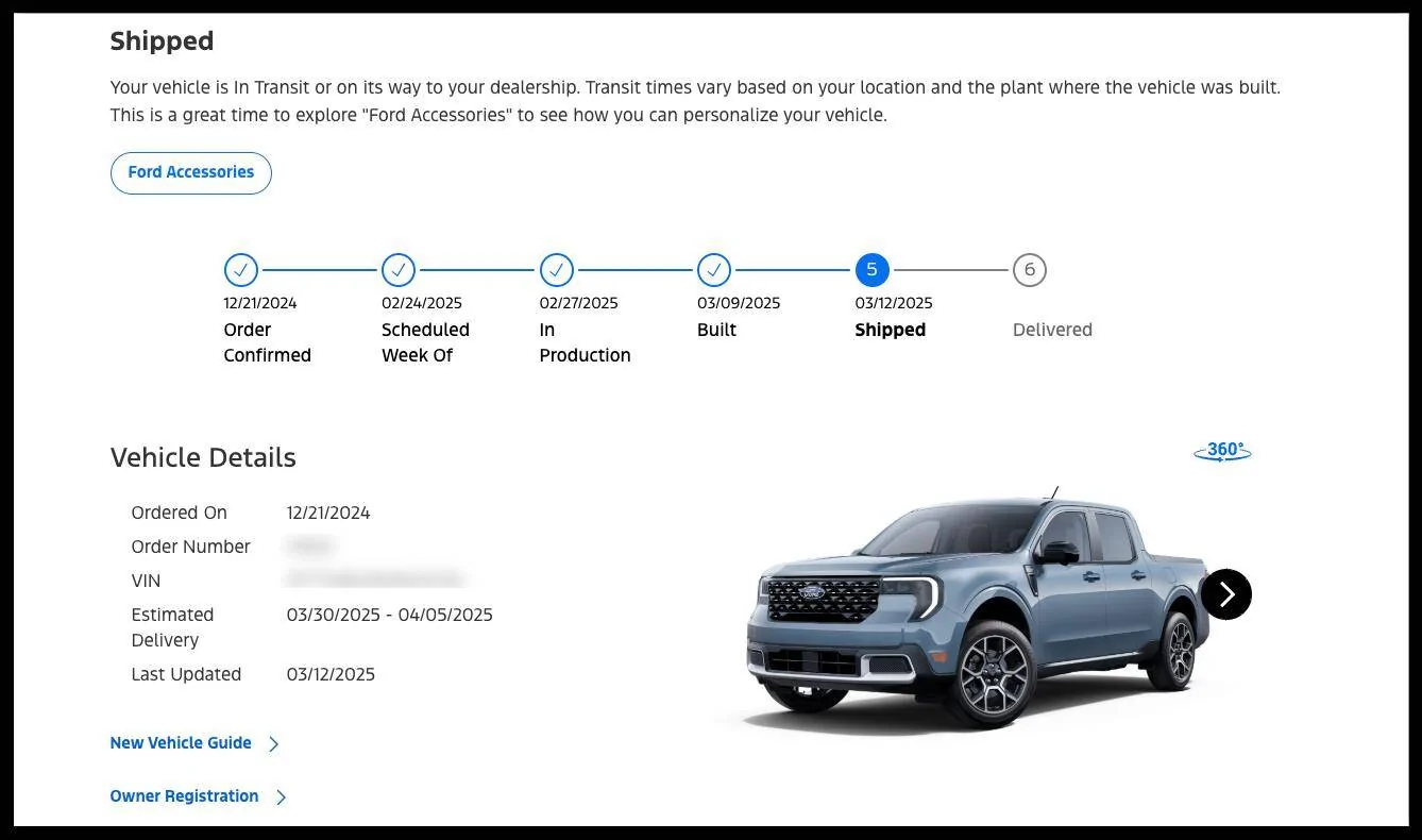 Ford Maverick Built! shipped