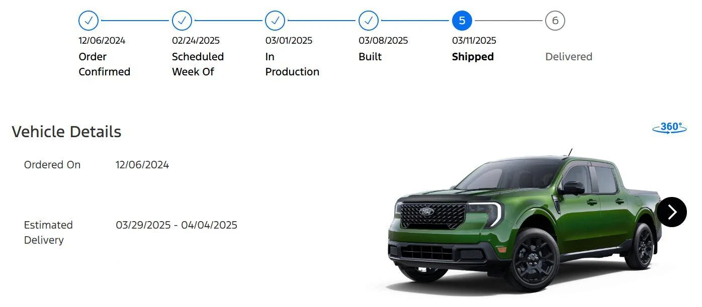 Ford Maverick The Needle Moved... In Production Captur