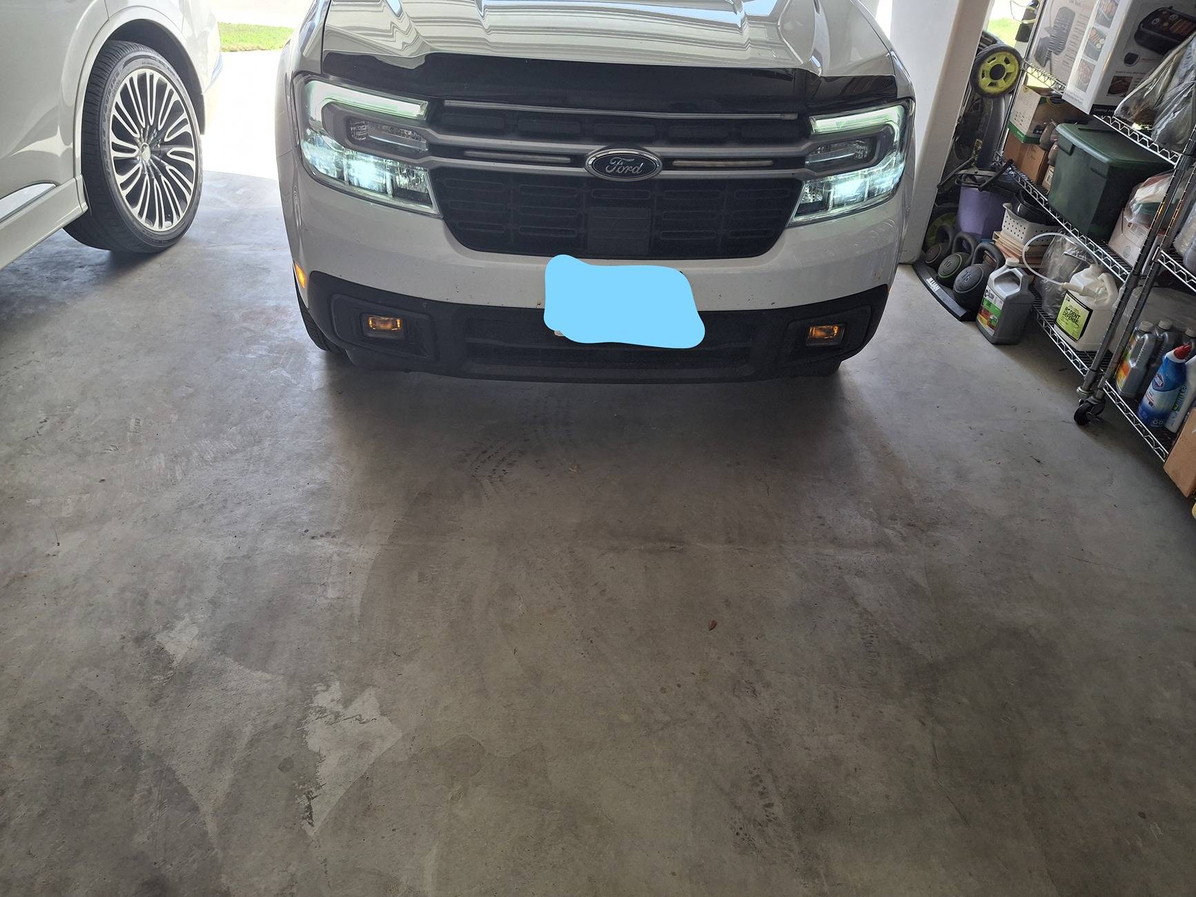 Ford Maverick Diode Dynamics Fog Lights Installed - Experience & Photos Daytime In Garage BackLight Feature On DD Fog LightS