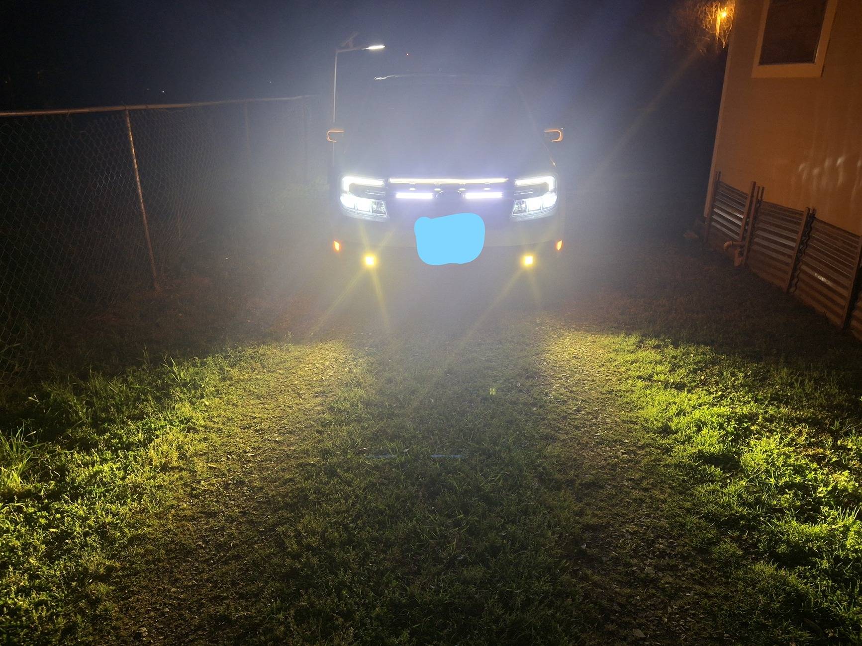Ford Maverick Diode Dynamics Fog Lights Installed - Experience & Photos Night Time Flush Mount Lights With Low Beams