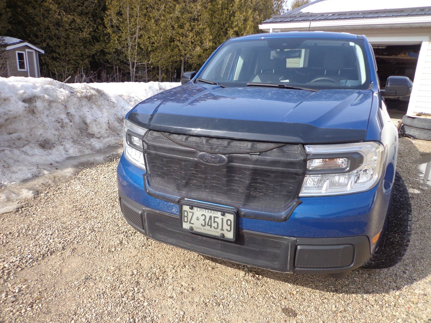 Ford Maverick Damaged  fins  on cooling condenser/radiator DSC01424.JPG