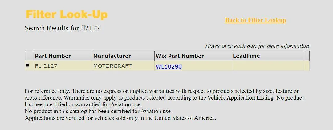 Ford Maverick Oil Filter 2025 XLT 2.0 FX-4 1742301752523-