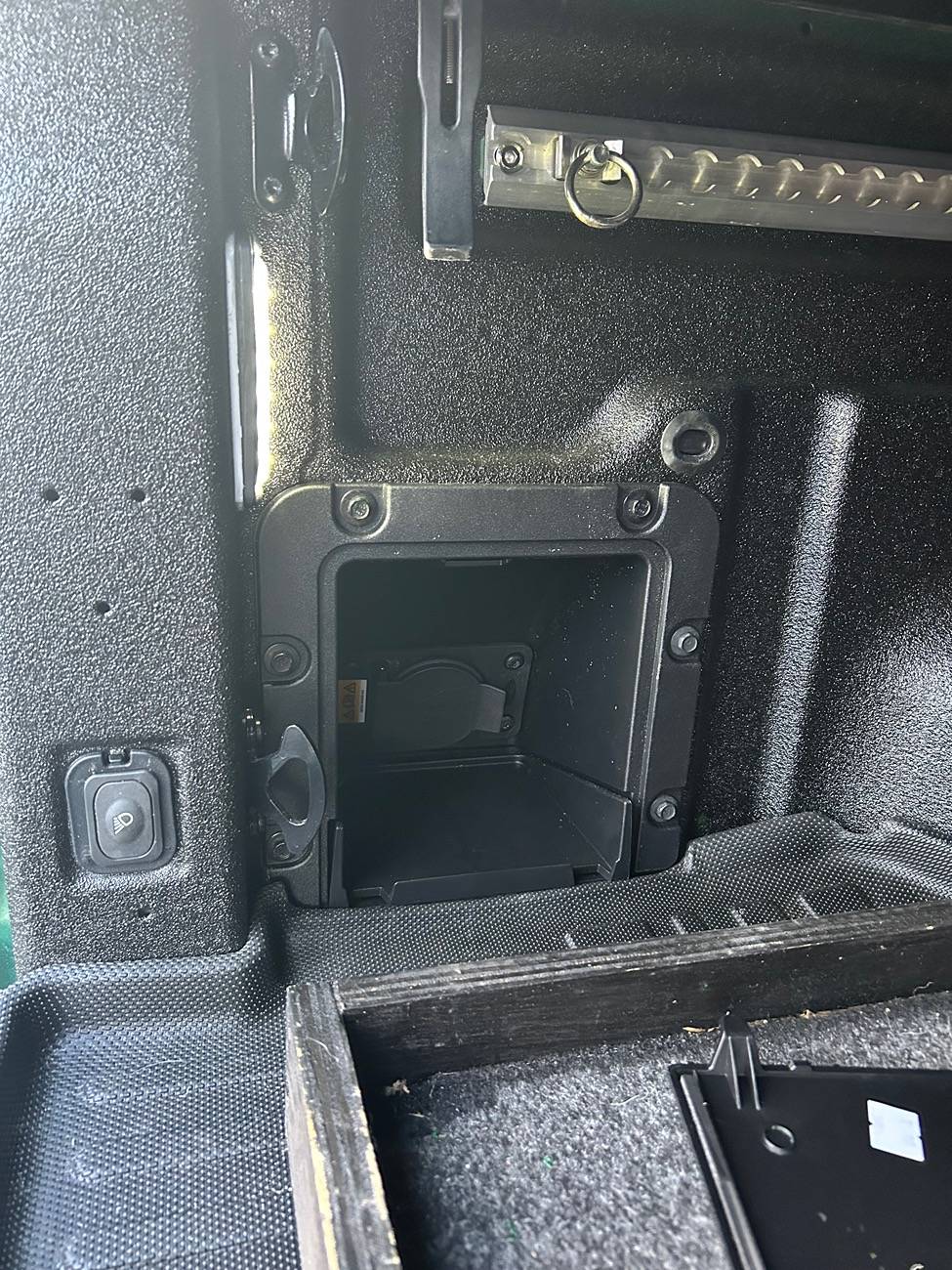 Ford Maverick Truck Bed Lights With spray in bed liner IMG_1428