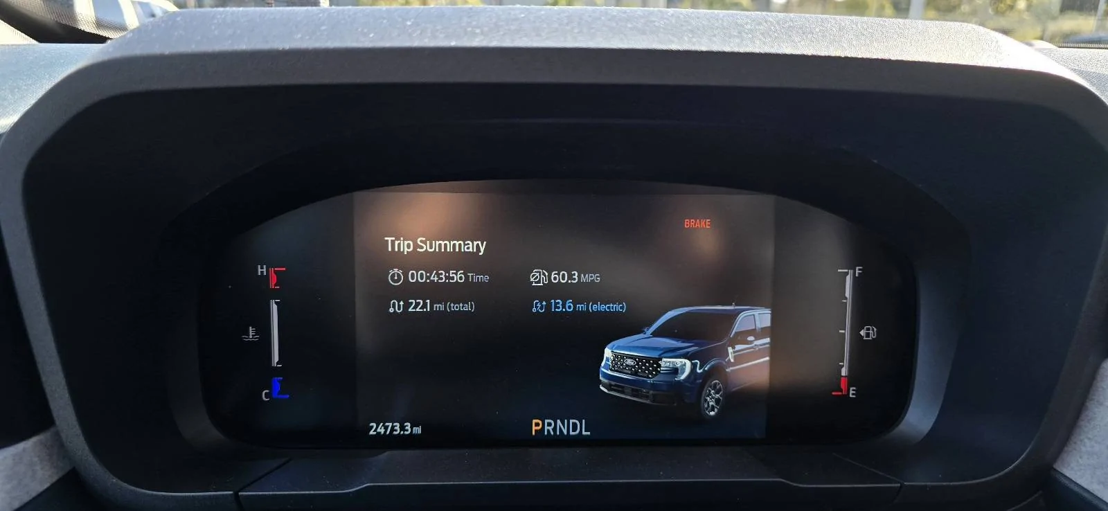 Ford Maverick 2025 Hybrid. Love the mpg! 20250320_095208