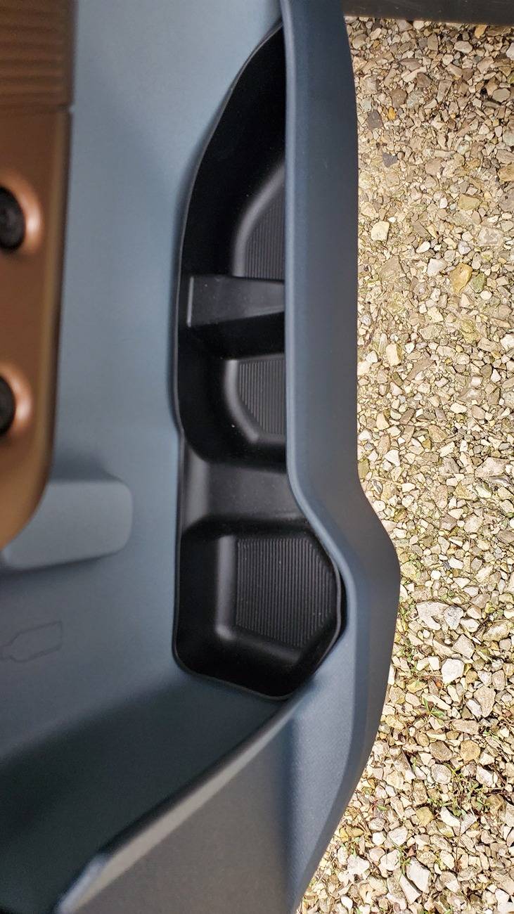 Ford Maverick Mabett front & rear  door cubby silicone trays installed 20250323_154721