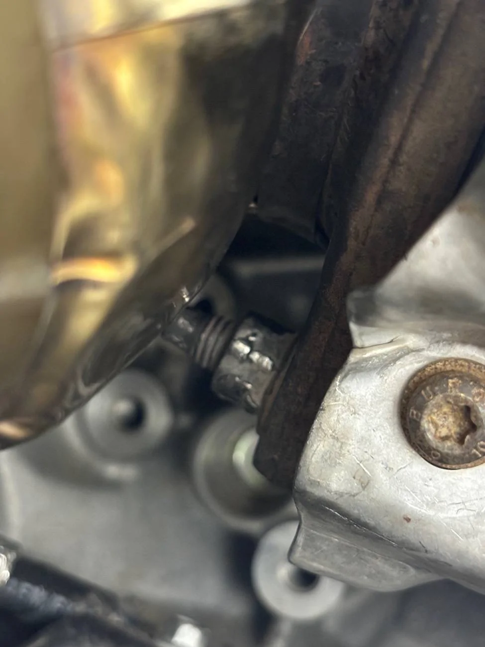 Ford Maverick Bottom Down-pipe bolt rounded off while attempting to install SW 3”down pipe IMG_7442