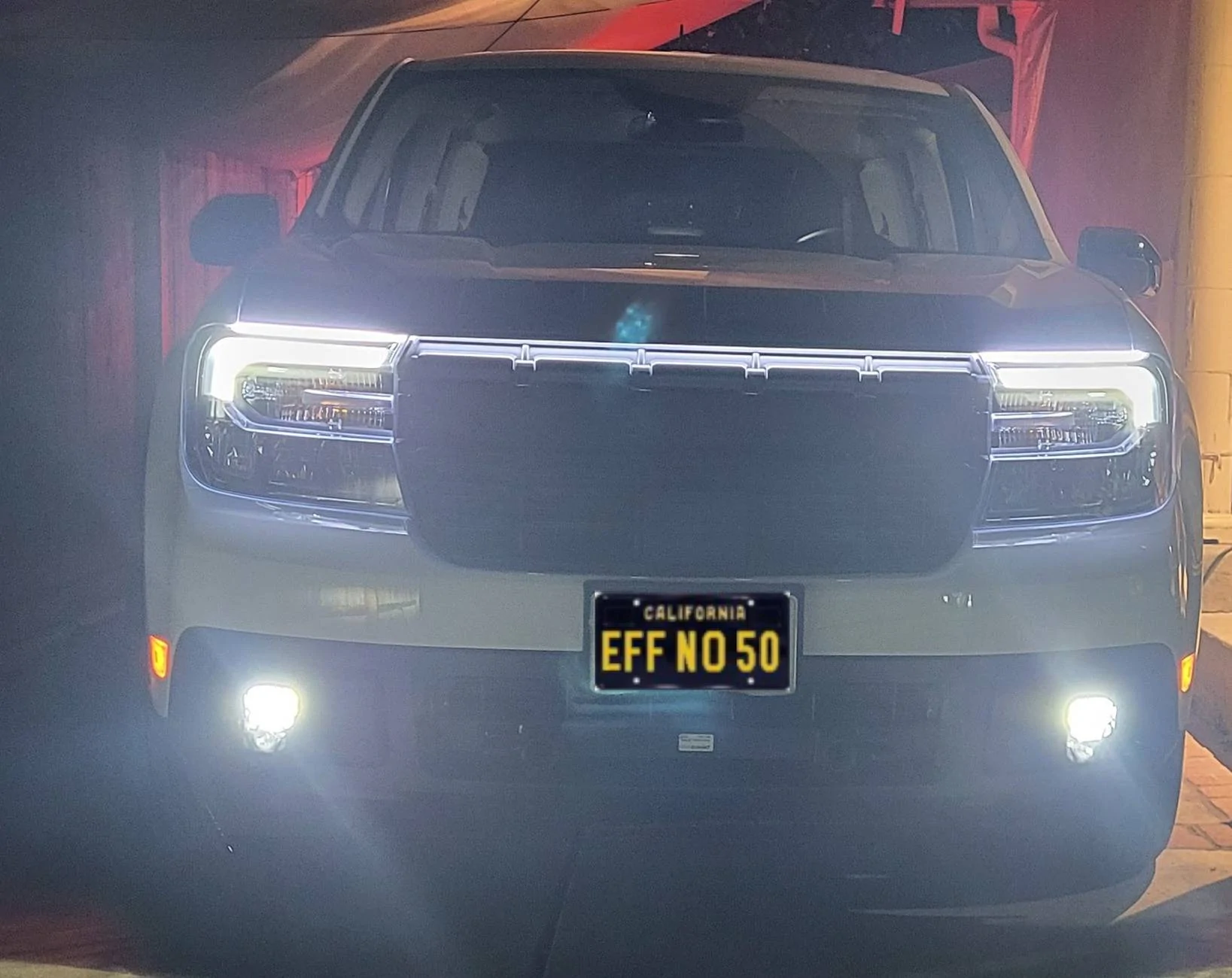 Ford Maverick Mabett Mudflaps Giveaway: Capture Your Maverick After Dark! FrontLights:DRL+Fog+Strip-noHL