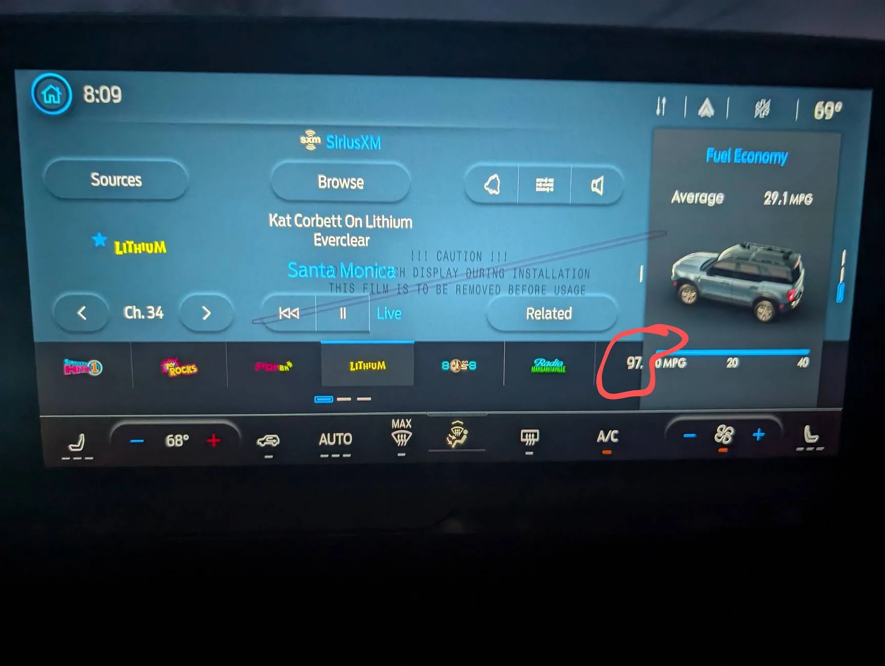 Ford Maverick 2 questions for 2025 owners, Infotainment/Sirius XM. PXL_20250325_010935471.MP~2