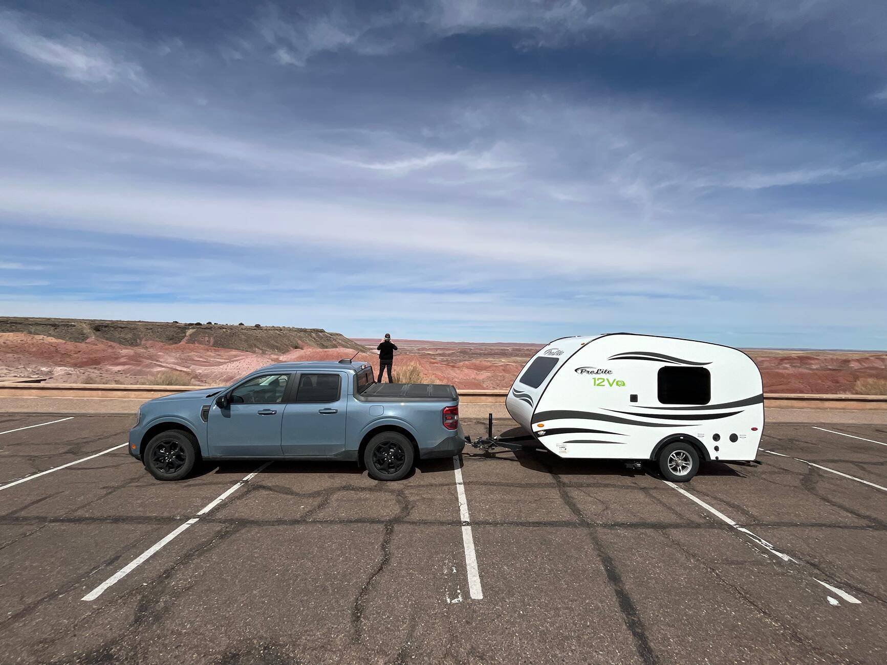 Ford Maverick 6K Mile Cross Country Trip Towing a Trailer - 2025 Hybrid AWD w/ 4K pkg tempImageNe23Vo