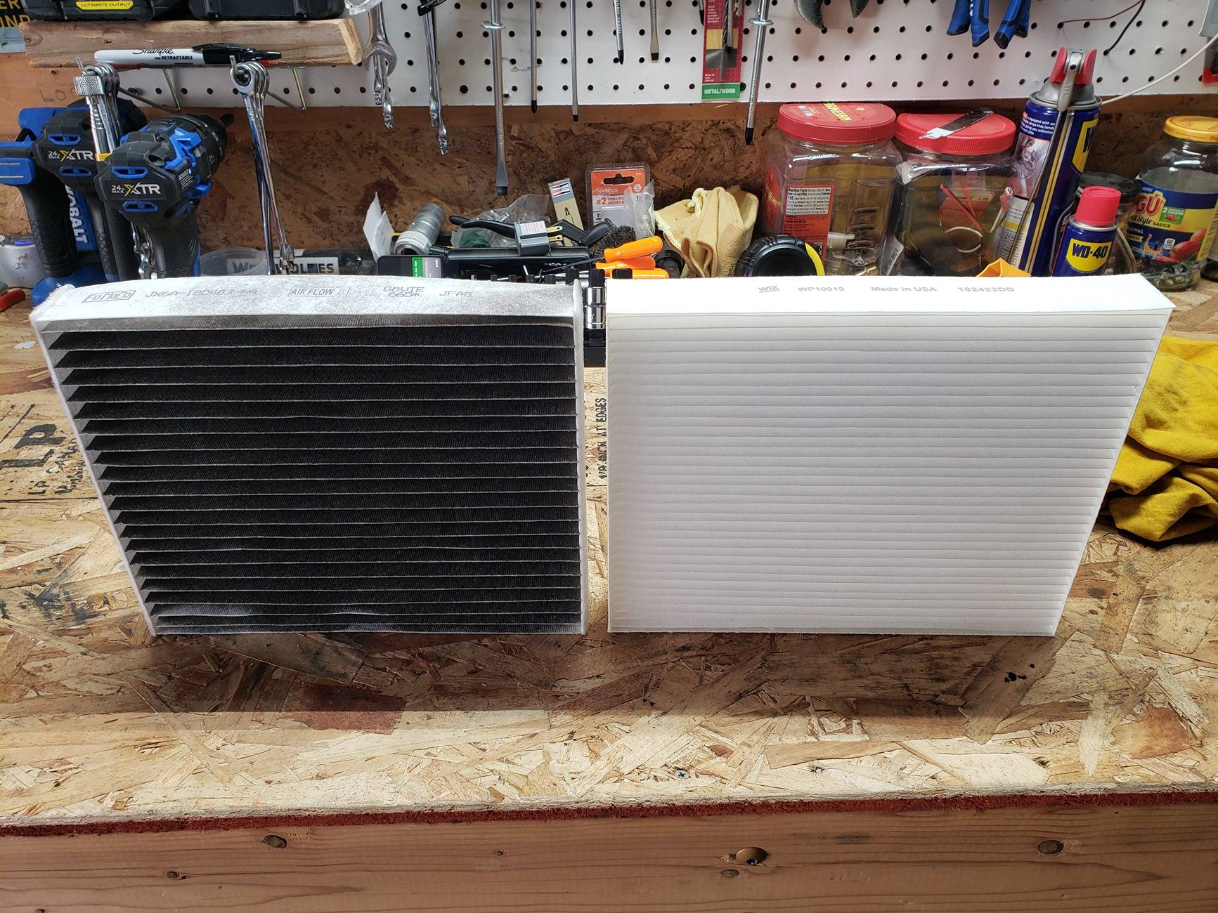 Ford Maverick OEM cabin air filter thread with links and pics.  Premium OEM vs. regular OEM. 20241019_171557