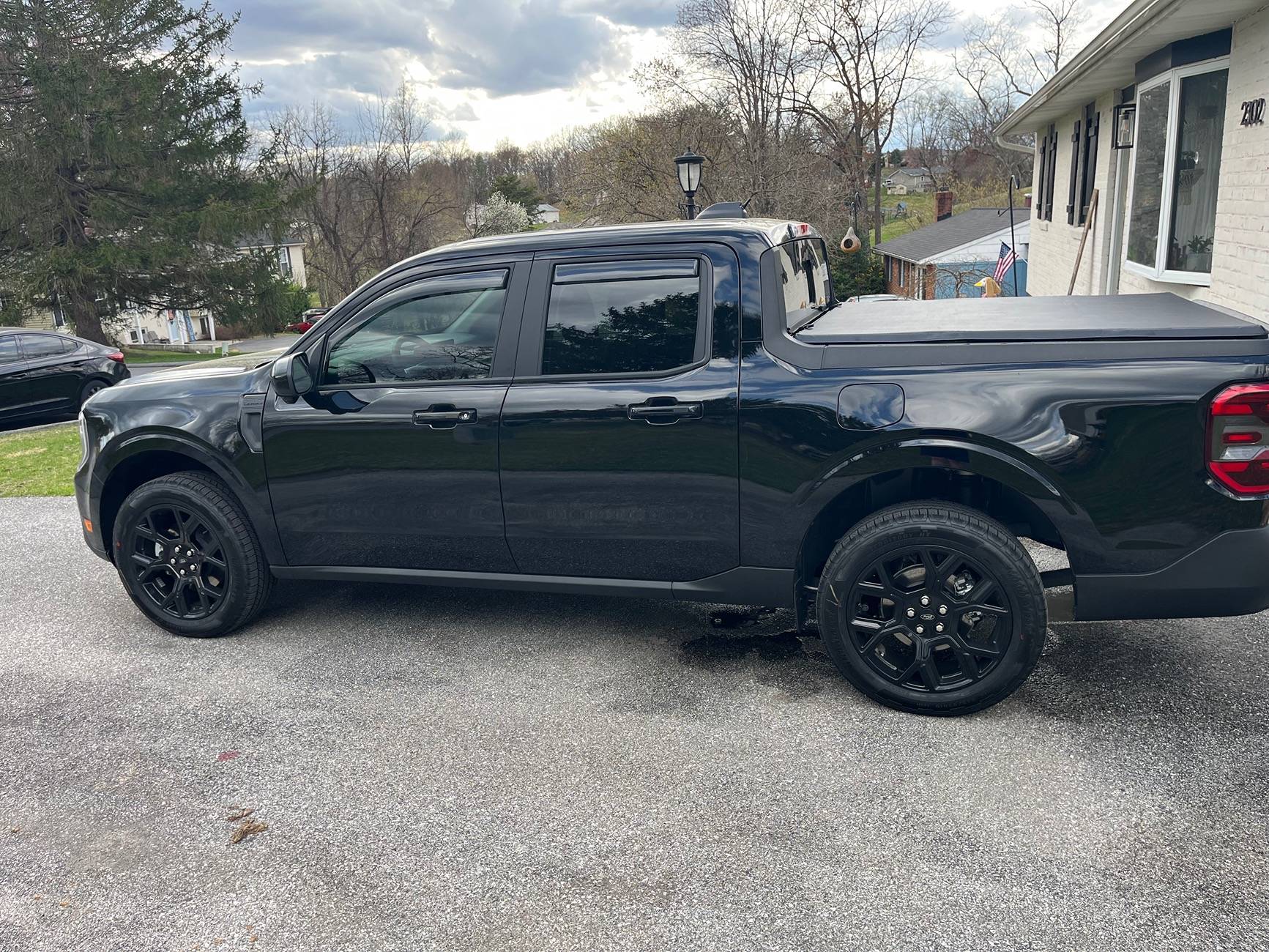 Ford Maverick 2025 Lariat Shadow Black with BAP and 4K towing delivered IMG_8176