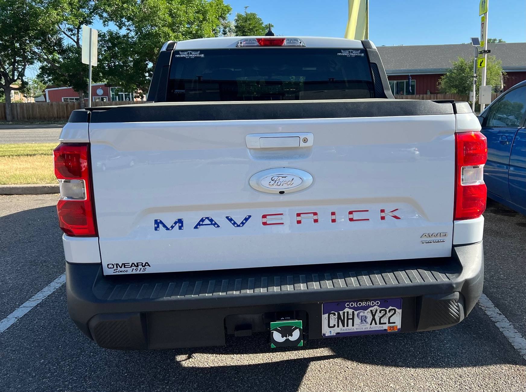 Ford Maverick Tailgate Letter and Hitch Trim IMG_0924