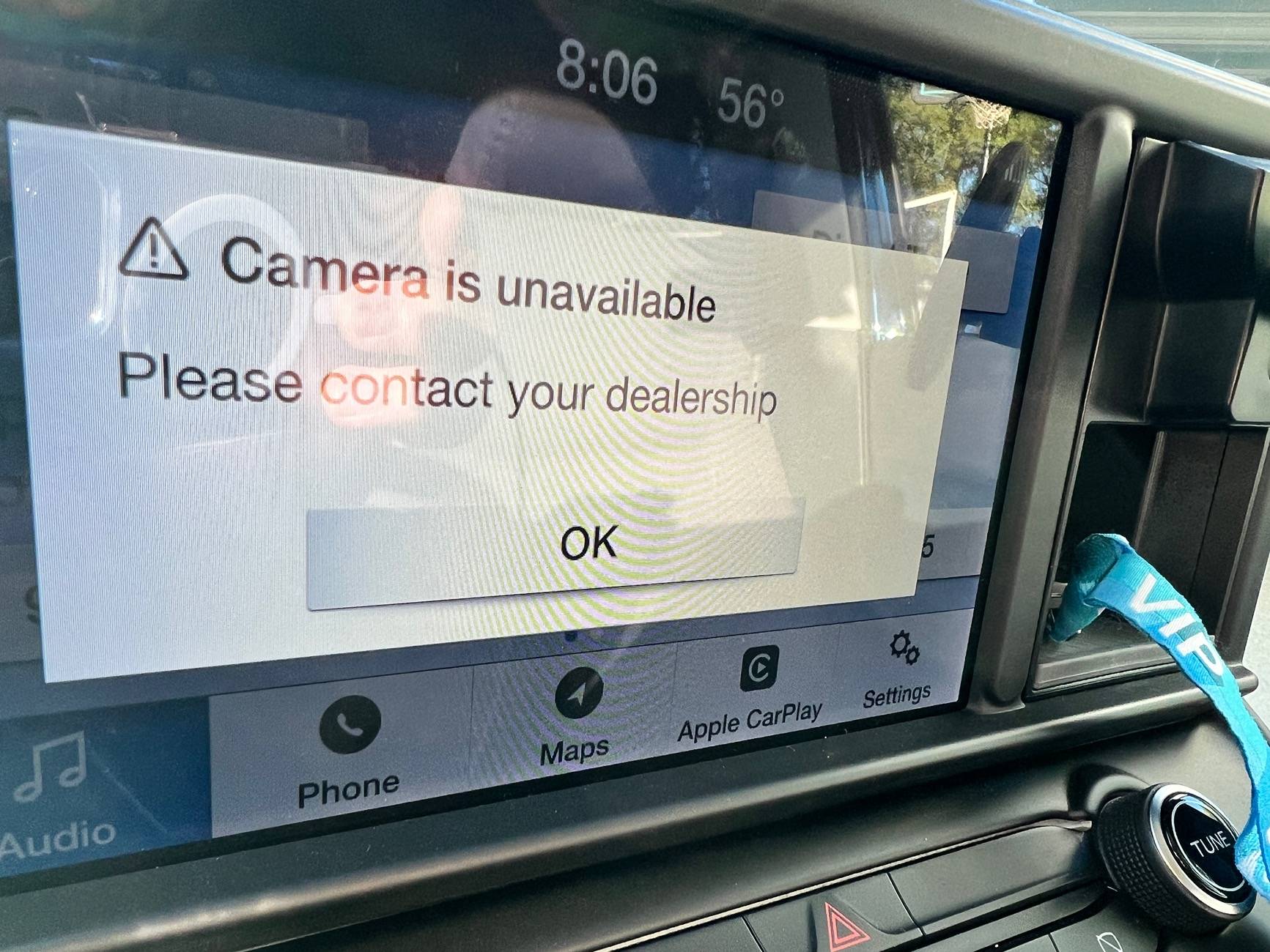 Ford Maverick Backup Camera Unavailable IMG_0537