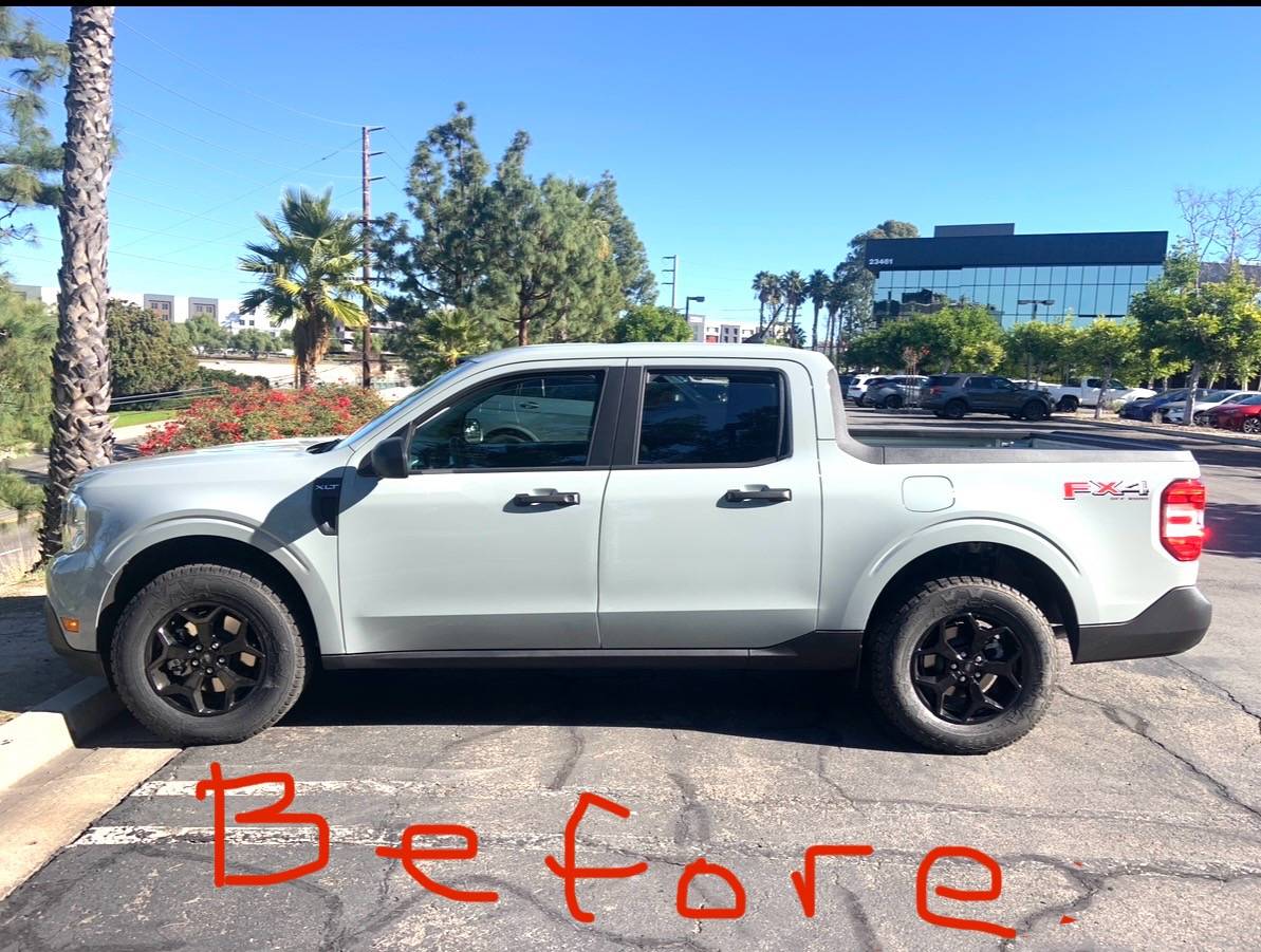 Ford Maverick Installed Zone Offroad leveling kit IMG_0950