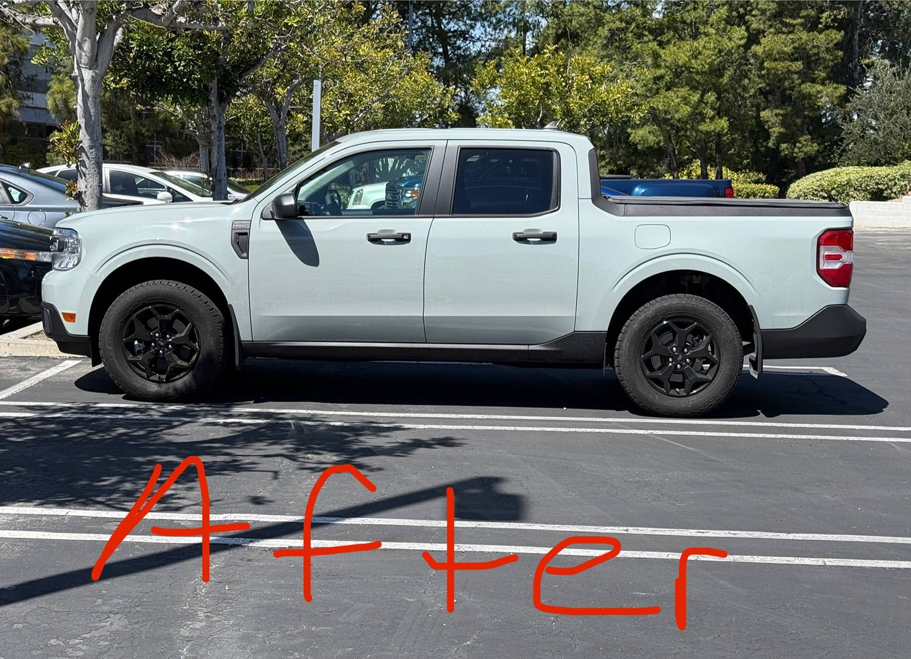 Ford Maverick Installed Zone Offroad leveling kit IMG_0949
