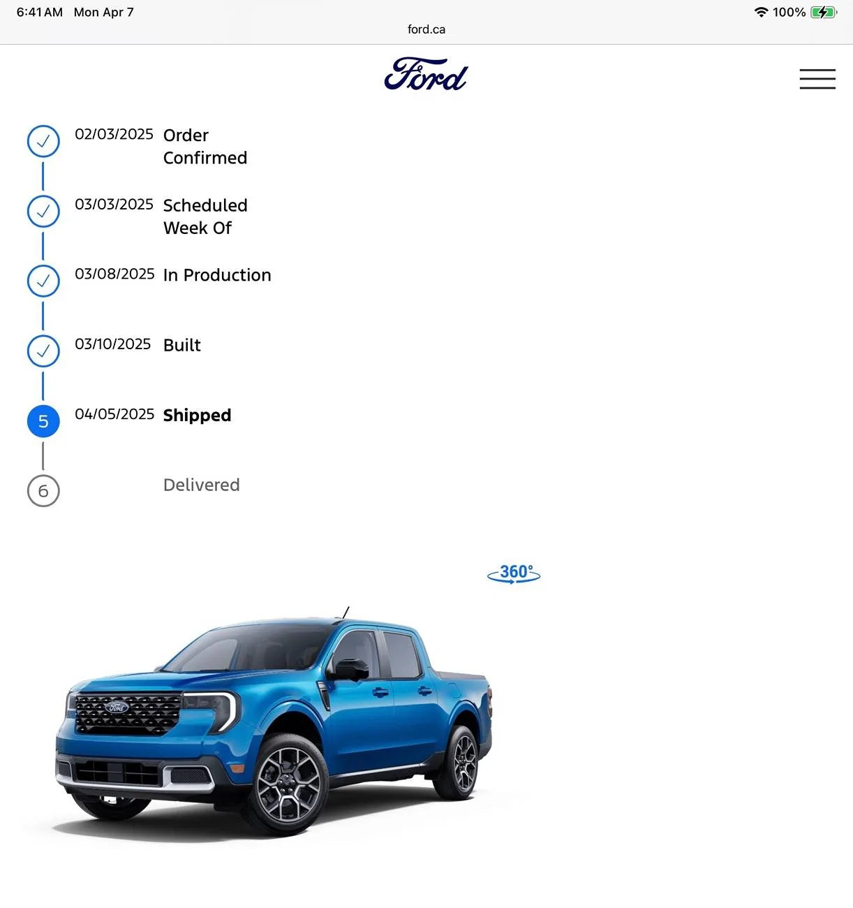 Ford Maverick Finally! Velocity Blue AWD Lariat Hybrid 4K Has Been Shipped IMG_0543