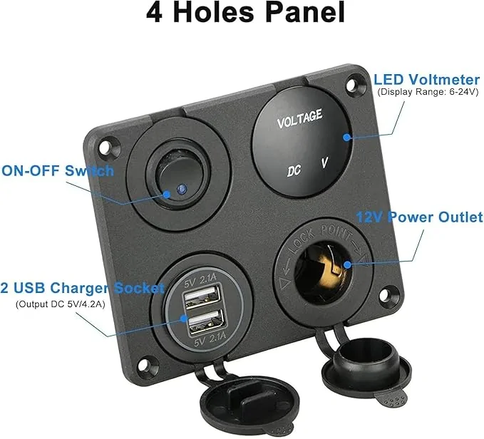 Ford Maverick Truck Box Lighting. control panel