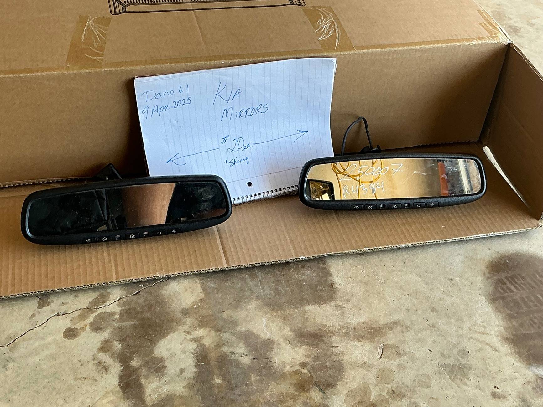Ford Maverick Two 2015 Kia Optima Mirrors For Sale IMG_1219