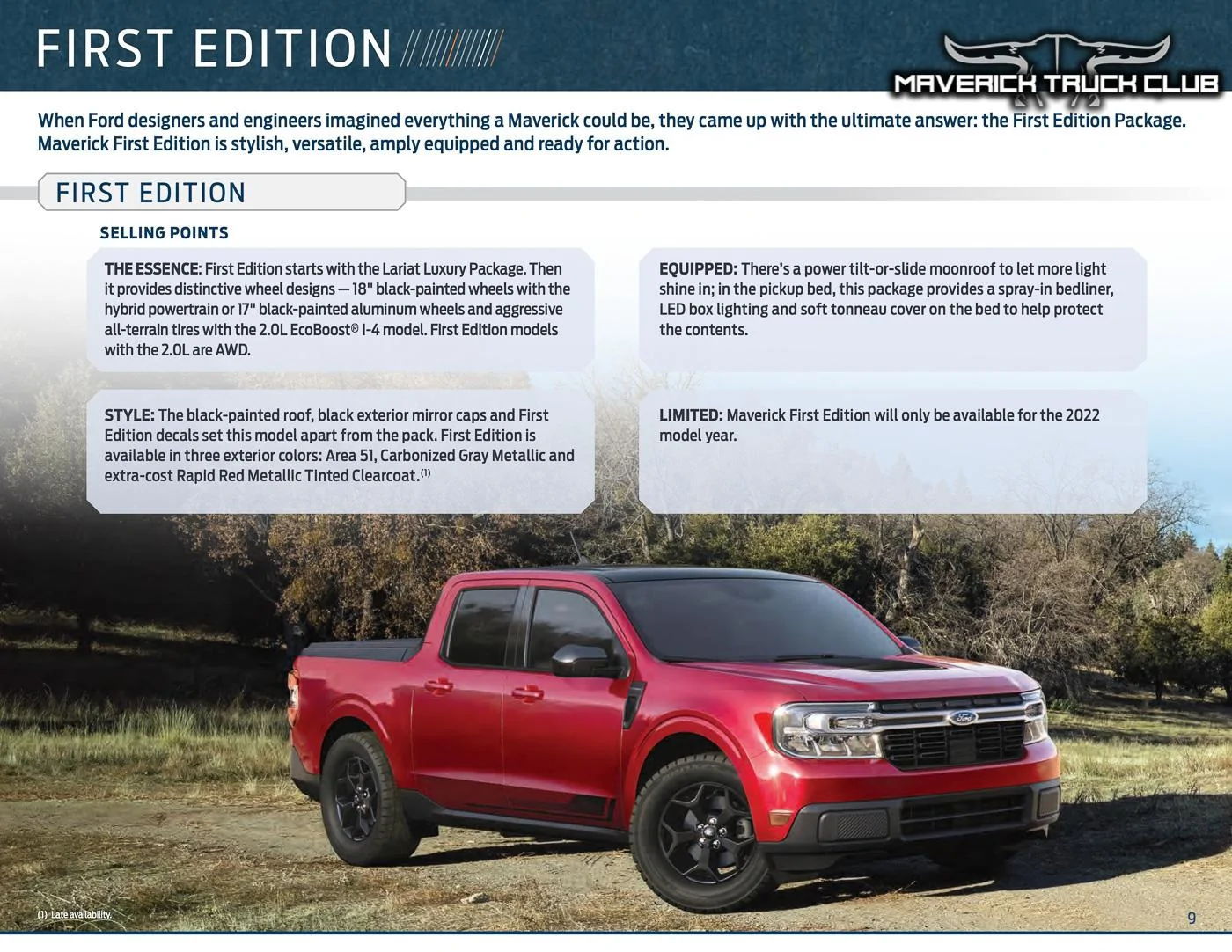 Ford Maverick 📄 Official 2022 Maverick Product Packaging Guide - Colors, Trims, Features, Options, Packages, Codes 2021-maverick-packaging-guide-colors-trims-options-9