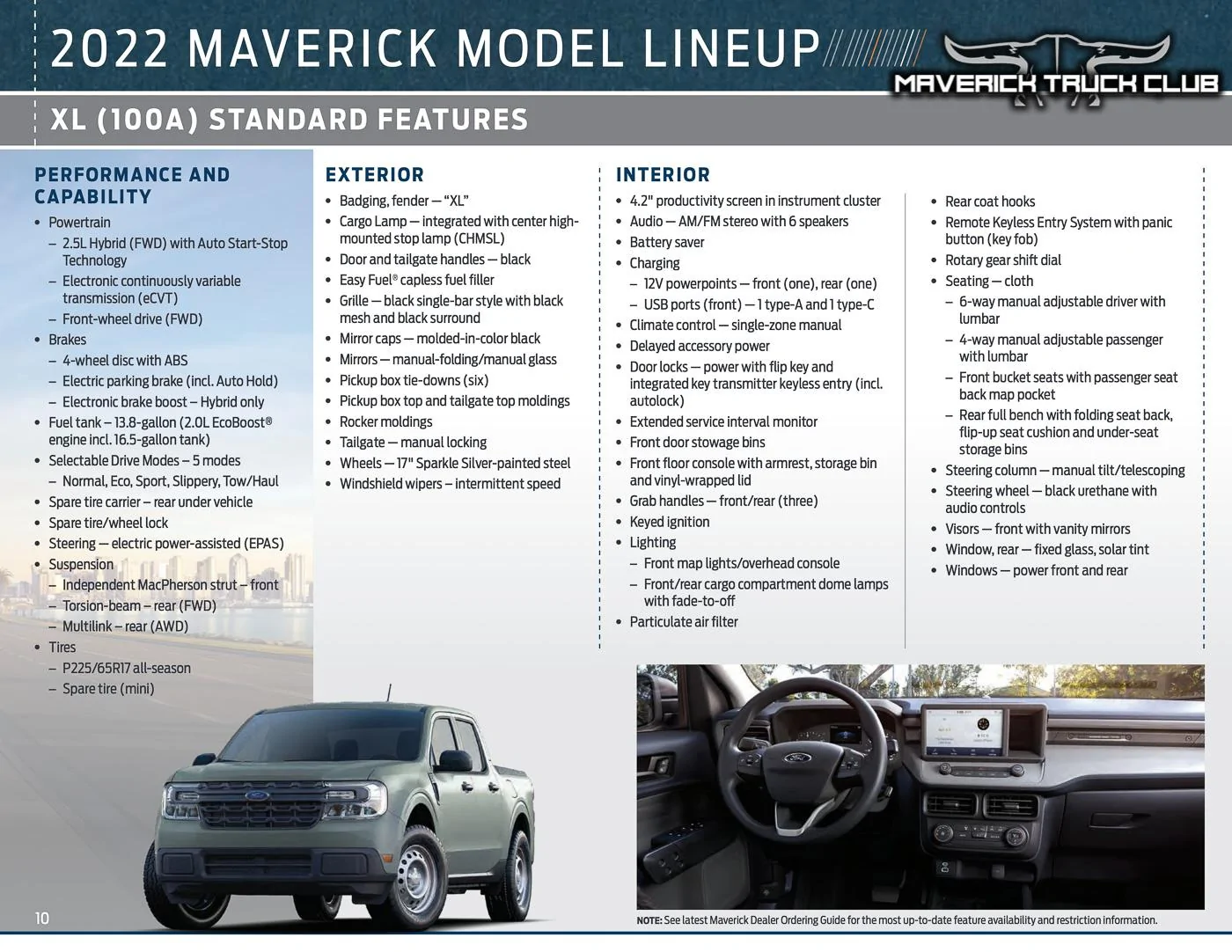 Ford Maverick 📄 Official 2022 Maverick Product Packaging Guide - Colors, Trims, Features, Options, Packages, Codes 2021-maverick-packaging-guide-colors-trims-options-10