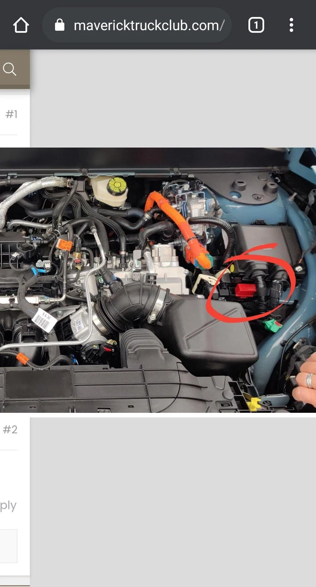Ford Maverick Where's the 12 volt battery located on the Maverick's hybrid 2.5L engine? Screenshot_20210720-083518_Chrom