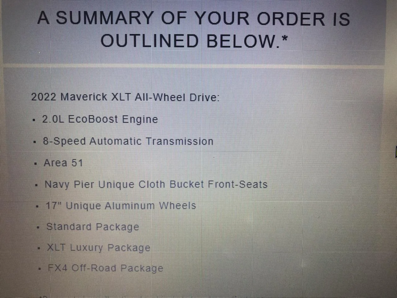 Ford Maverick 2023 Maverick list - 3% under invoice with @dealersider IMG_1096
