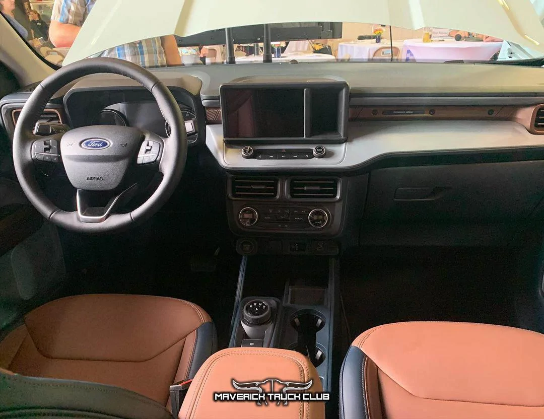 Ford Maverick CACTUS GRAY Maverick Photos Thread Interior 2022 Ford Maverick Lariat