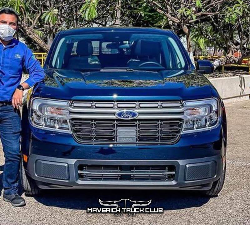 Ford Maverick ALTO BLUE Maverick Photos Thread Alto Blue 2022 Maverick Lariat