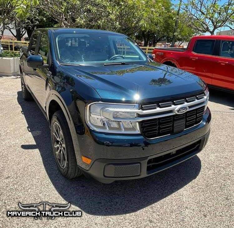 Ford Maverick ALTO BLUE Maverick Photos Thread Alto Blue 2022 Maverick Lariat 2